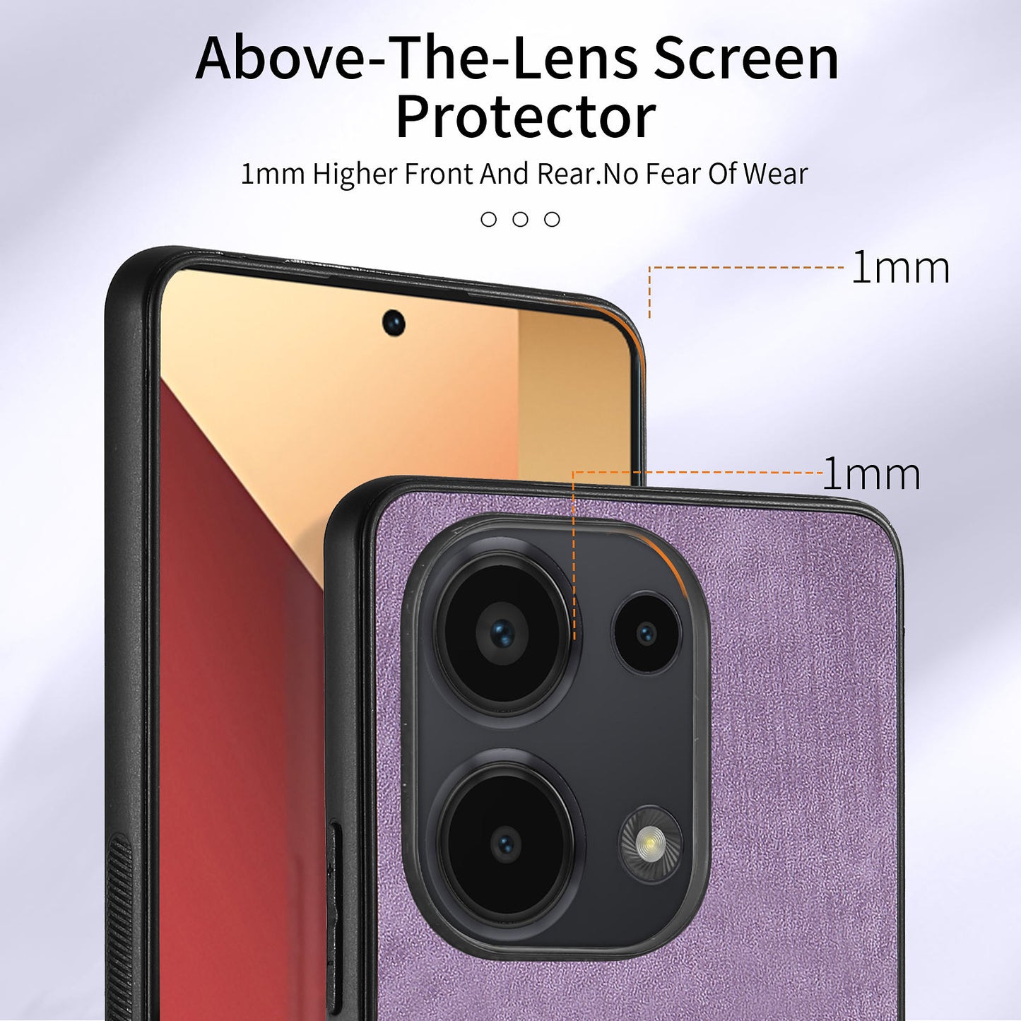 D2 for Xiaomi Redmi Note 13 Pro 4G / Poco M6 Pro 4G Case Card Slots Retro PU+TPU Cover with Kickstand - Purple
