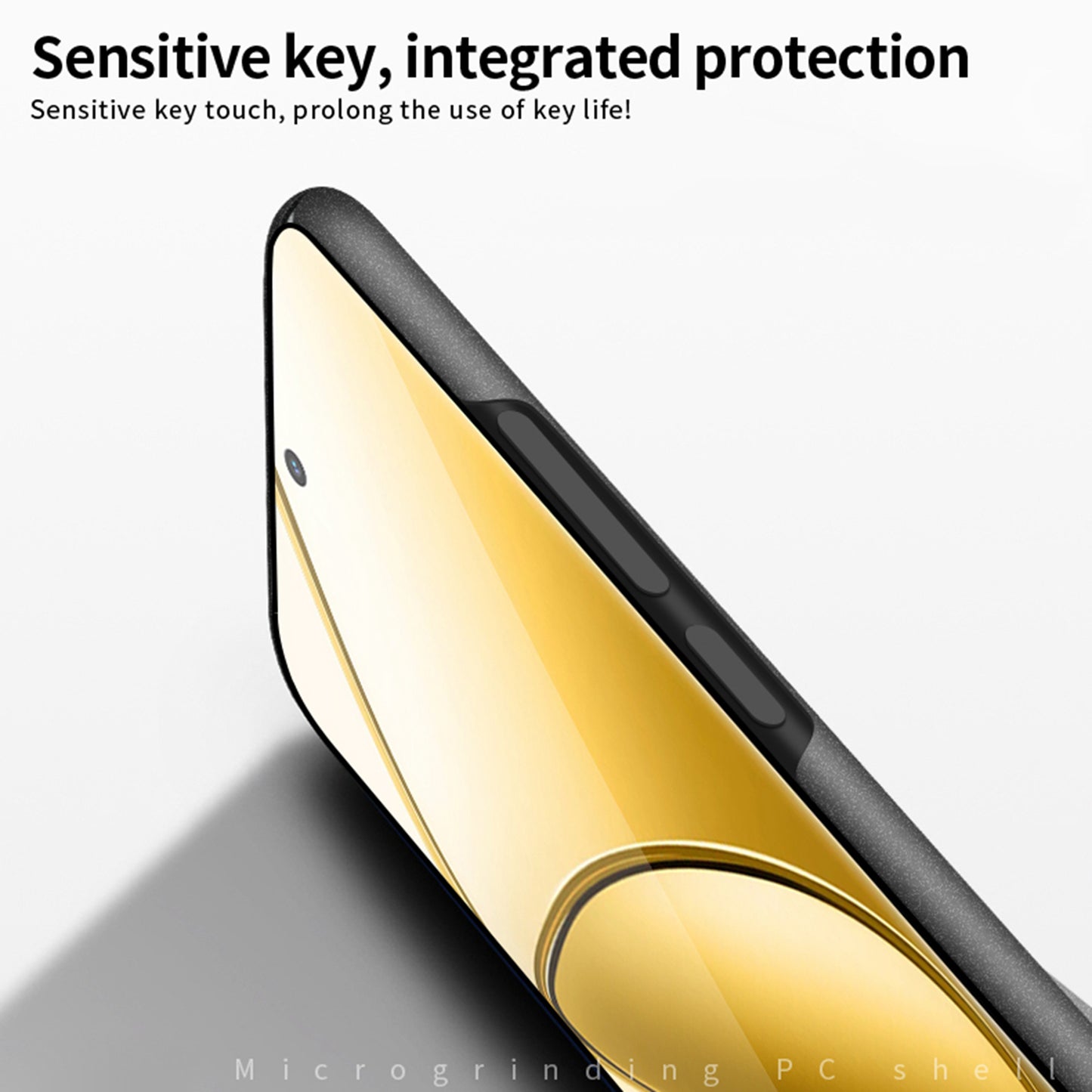 MOFI Shield Matte Series for Realme 12 Pro 5G / 12 Pro+ 5G Case PC Phone Back Cover - Black