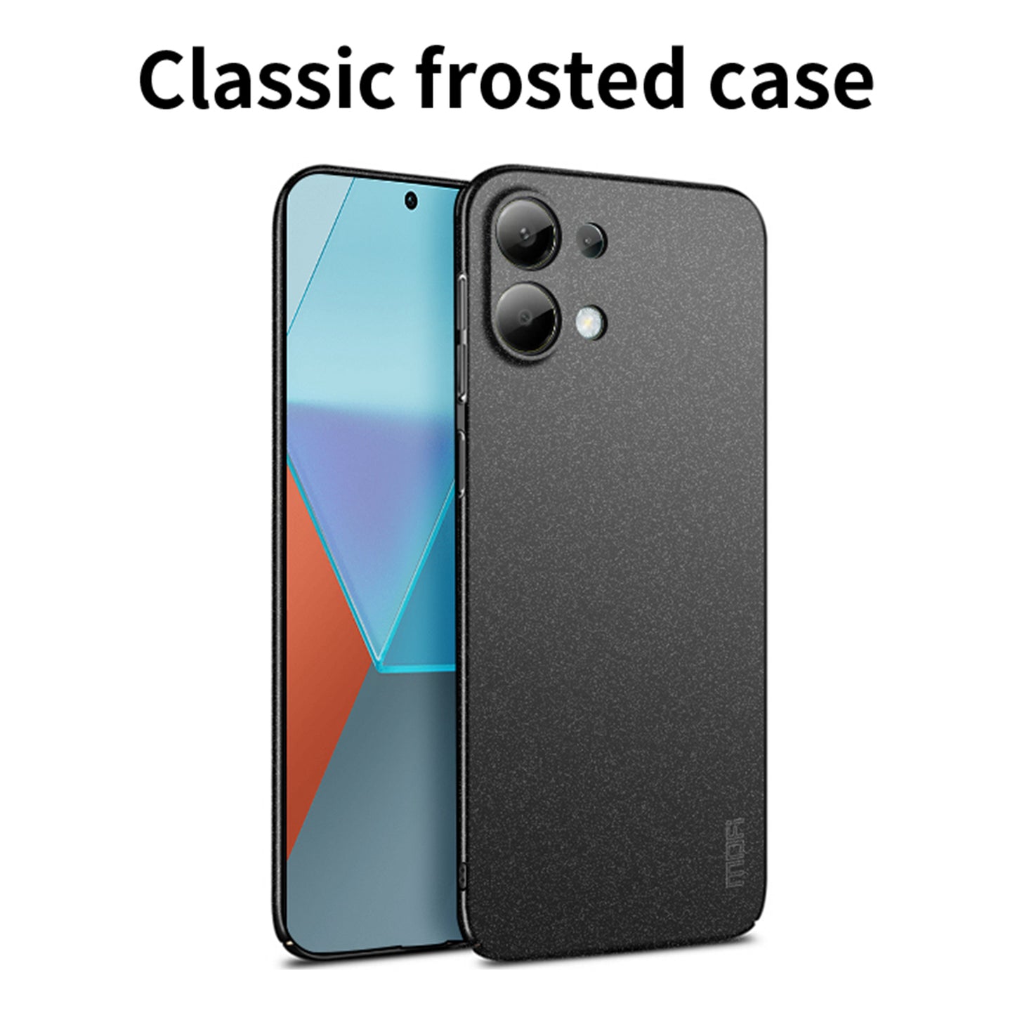 MOFI Shield Matte Series for Xiaomi Redmi Note 13 Pro 4G / Poco M6 Pro 4G Phone Case PC Back Cover - Blue