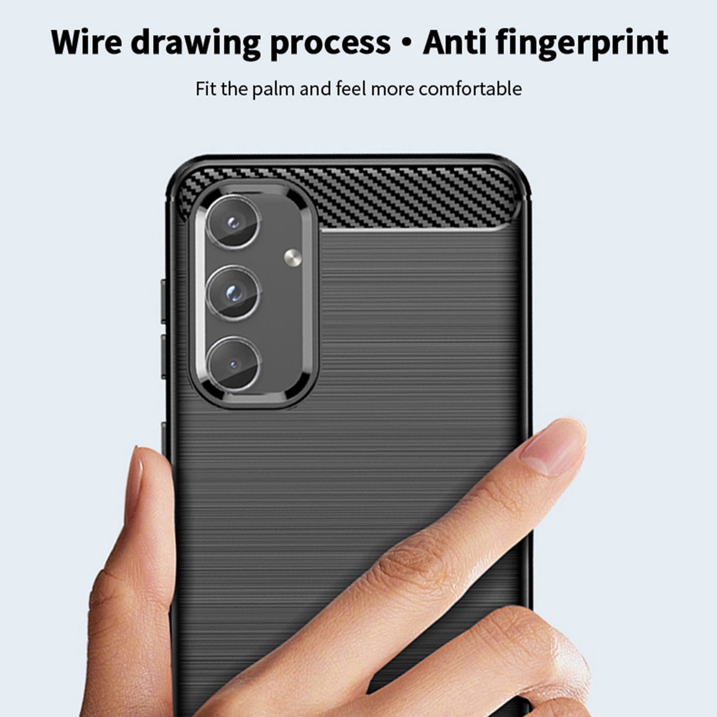 MOFI JK TPU Series-1 For Samsung Galaxy M55 5G Case Anti-Drop Soft TPU Phone Cover - Red