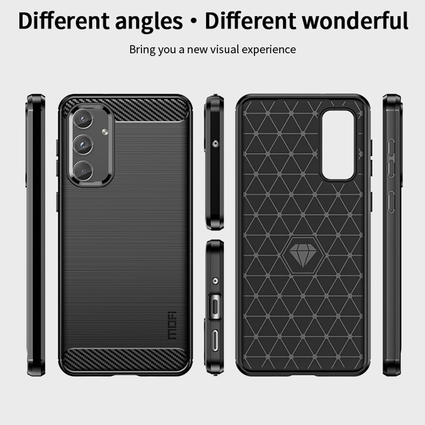 MOFI JK TPU Series-1 For Samsung Galaxy M55 5G Case Anti-Drop Soft TPU Phone Cover - Red