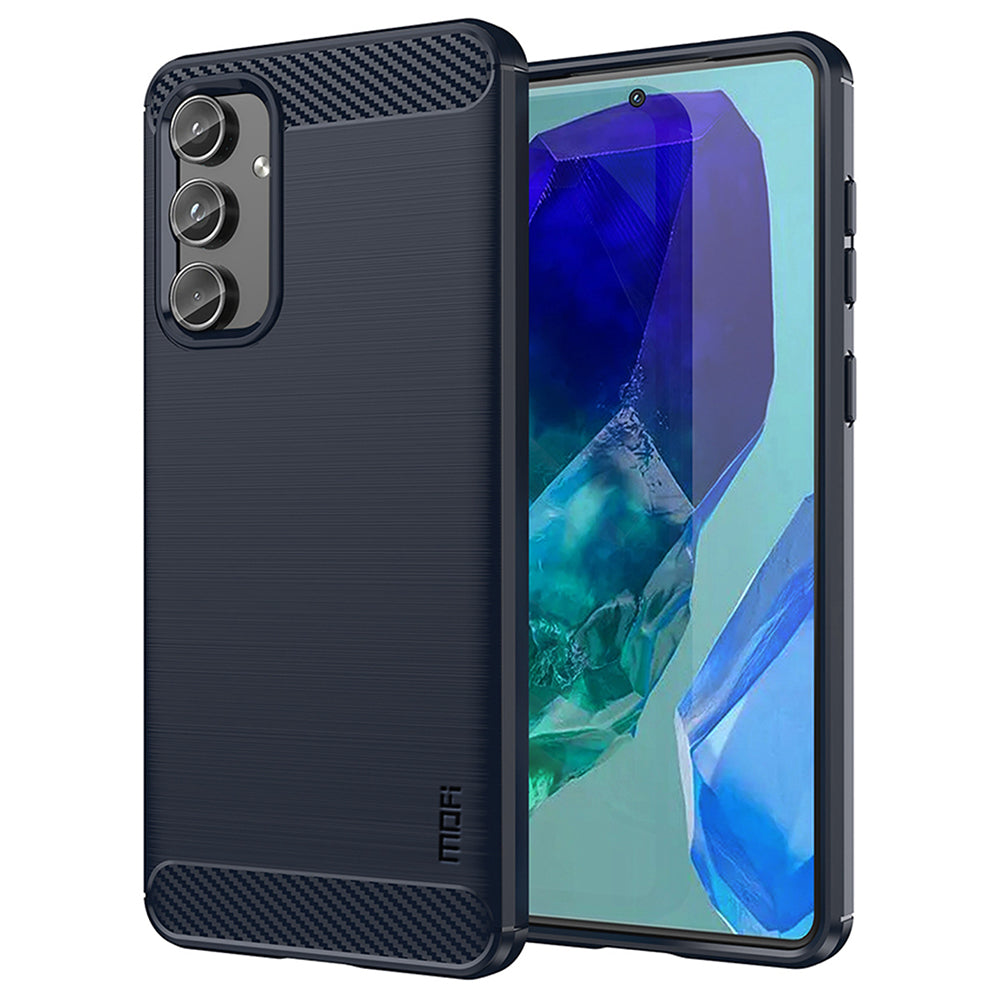 MOFI JK TPU Series-1 For Samsung Galaxy M55 5G Case Anti-Drop Soft TPU Phone Cover - Blue