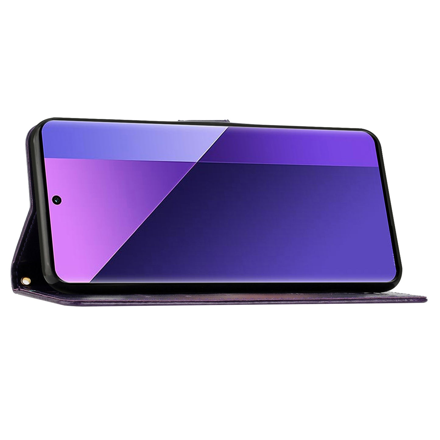 For Google Pixel 9 Case Butterfly Pattern PU Leather Wallet Phone Cover - Dark Purple