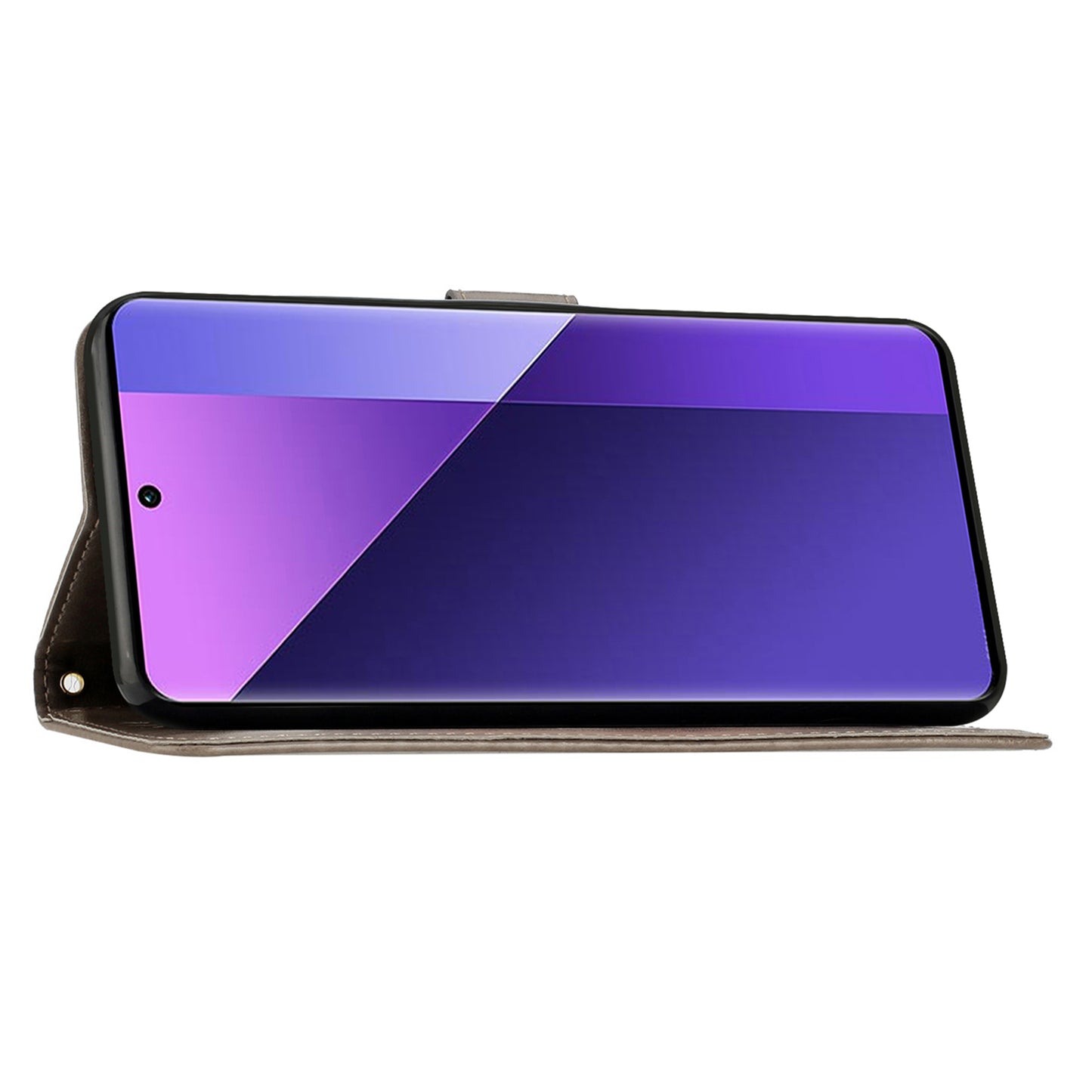 For Google Pixel 9 Case Butterfly Pattern PU Leather Wallet Phone Cover - Grey