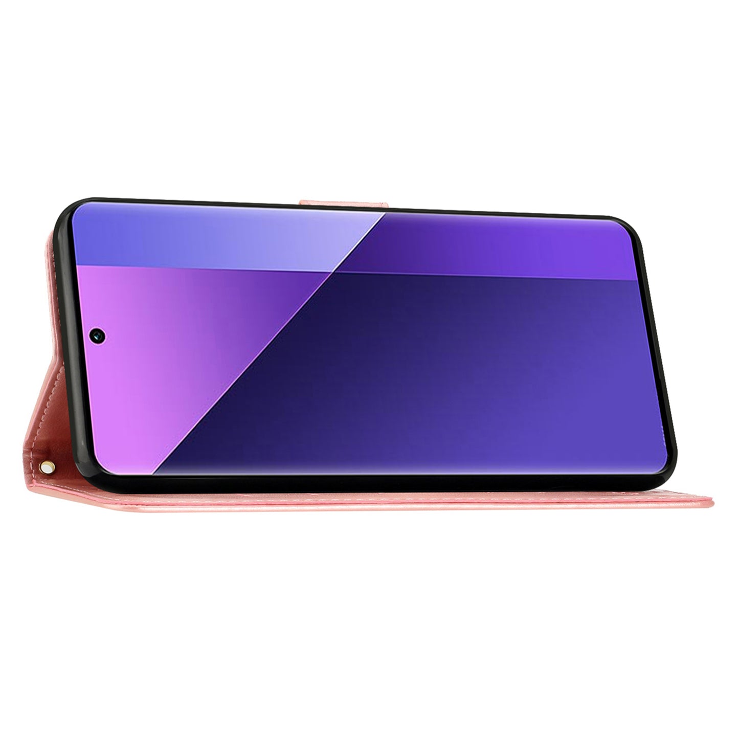 For Google Pixel 9 Case Butterfly Pattern PU Leather Wallet Phone Cover - Rose Gold