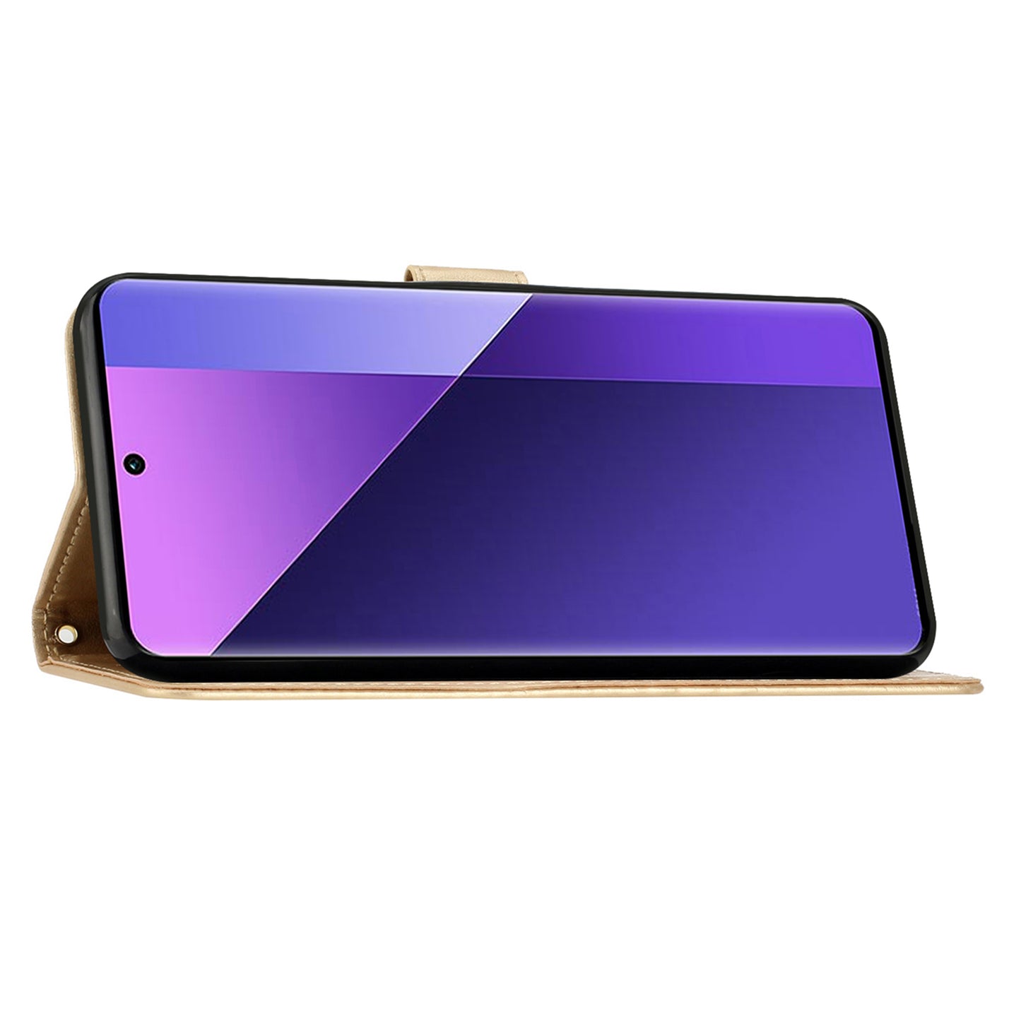 For Google Pixel 9 Case Butterfly Pattern PU Leather Wallet Phone Cover - Gold