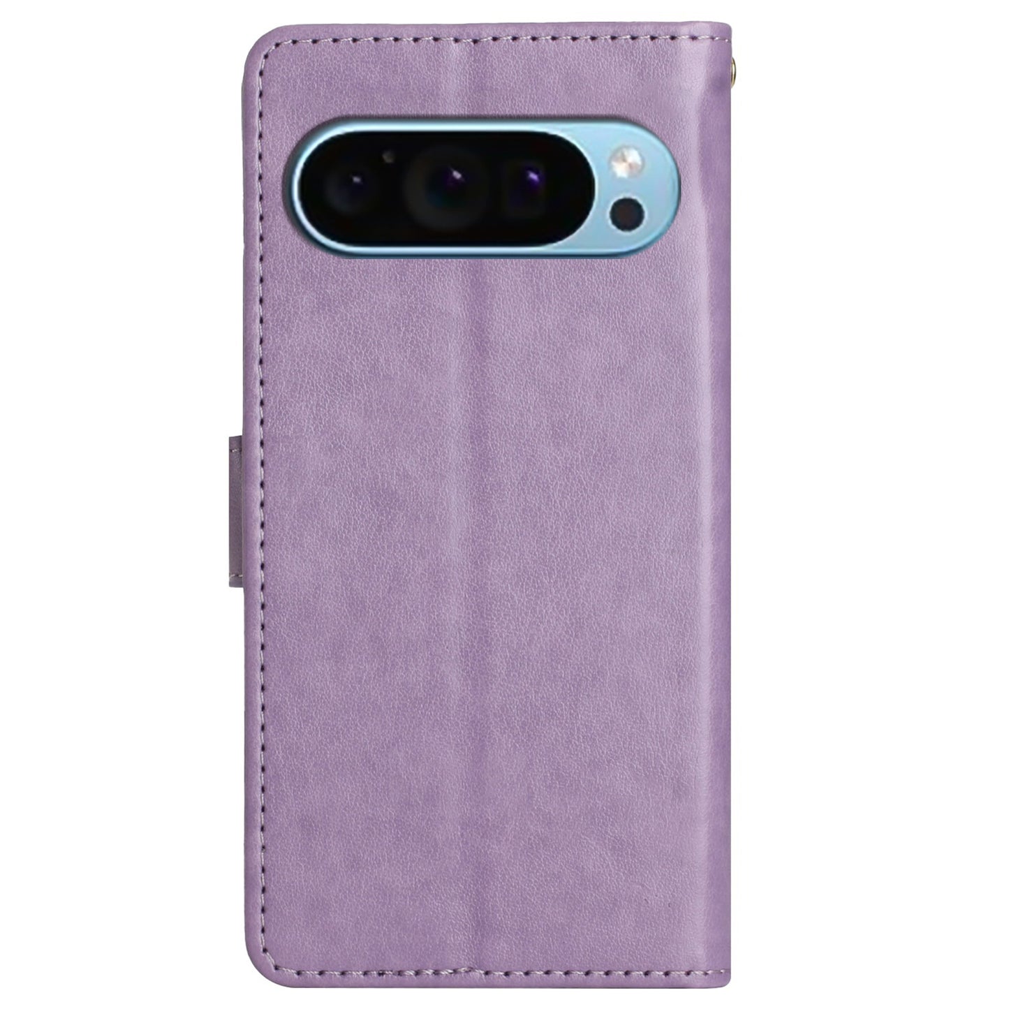 For Google Pixel 9 Case Butterfly Pattern PU Leather Wallet Phone Cover - Light Purple