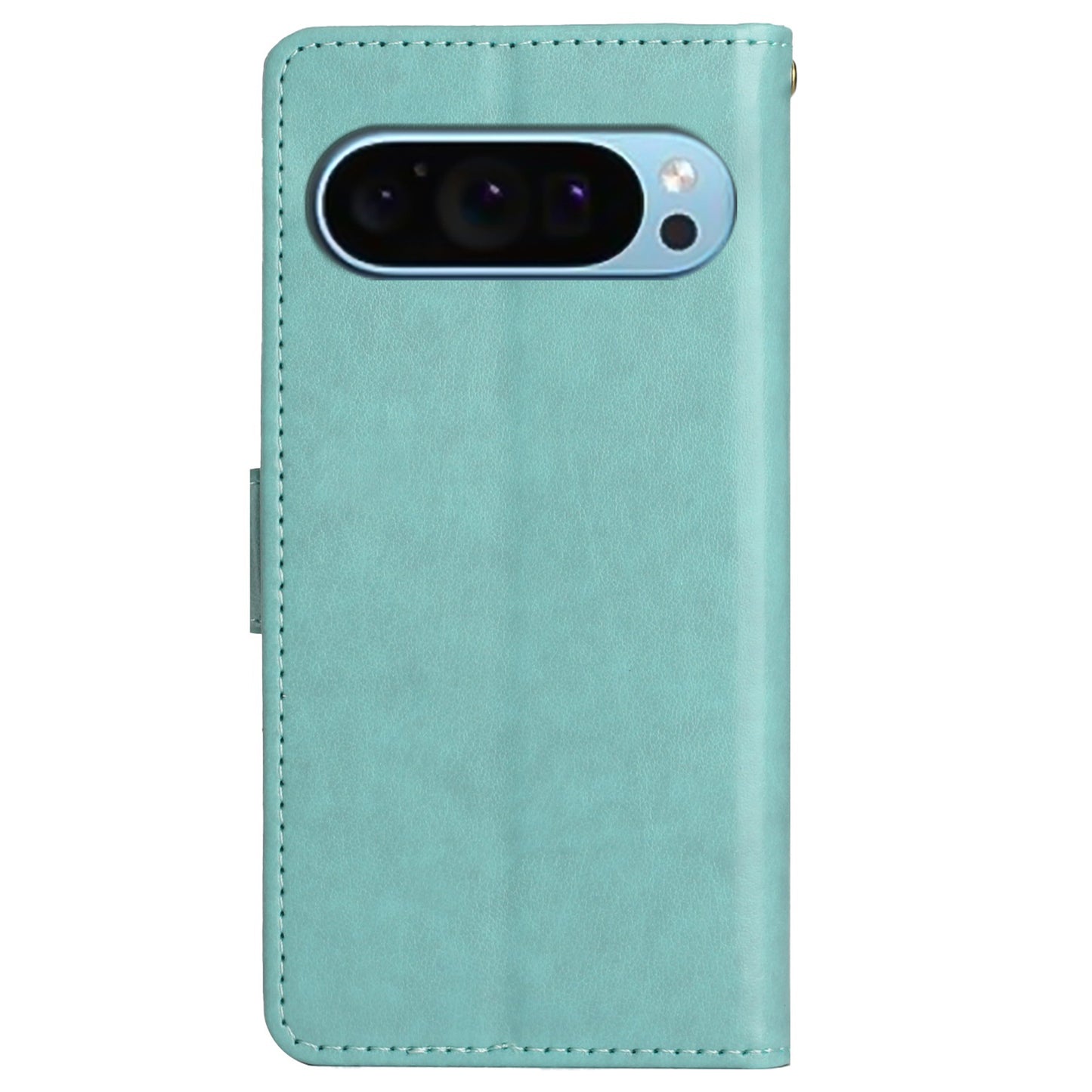 For Google Pixel 9 Case Butterfly Pattern PU Leather Wallet Phone Cover - Baby Blue
