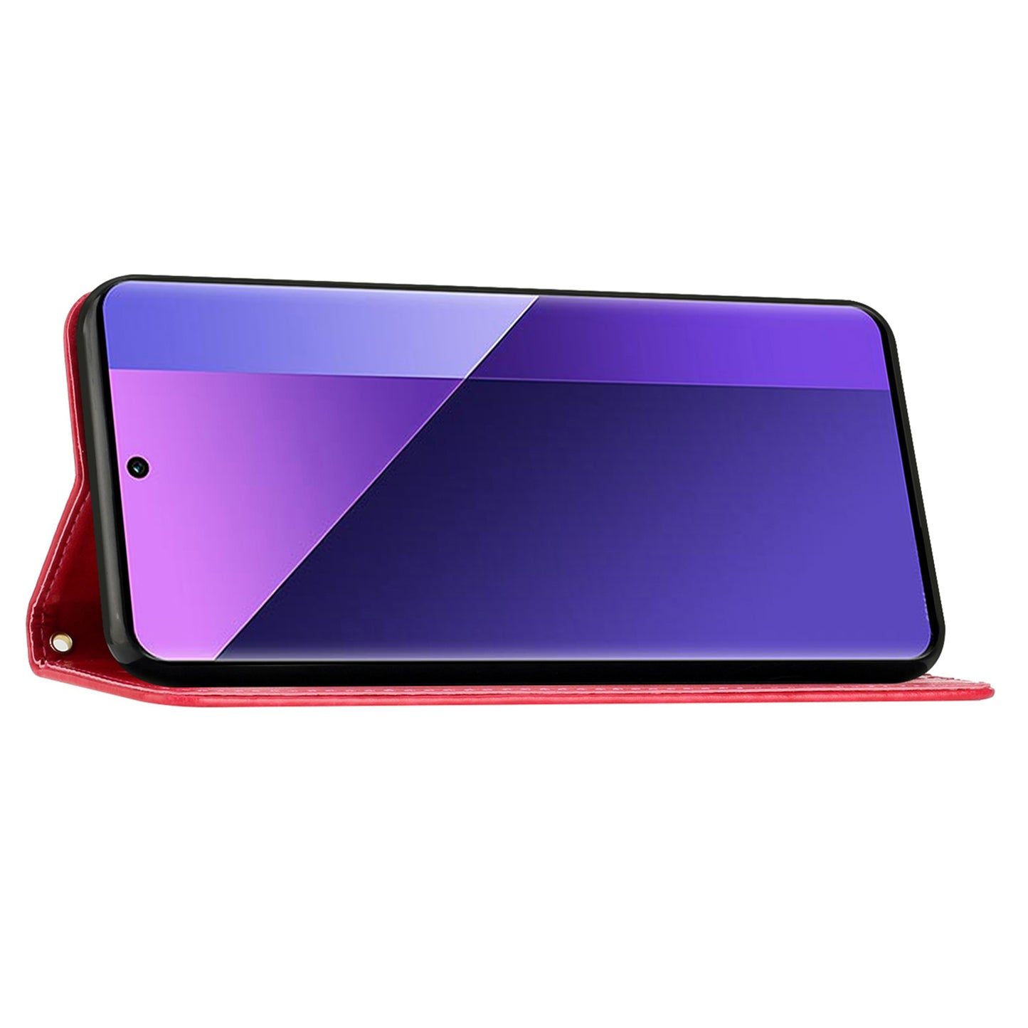 For Google Pixel 9 Case Butterfly Pattern PU Leather Wallet Phone Cover - Red