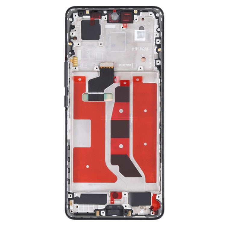 For Honor 50 OEM Grade S OLED Screen and Digitizer Assembly + Frame (without Logo) - Black