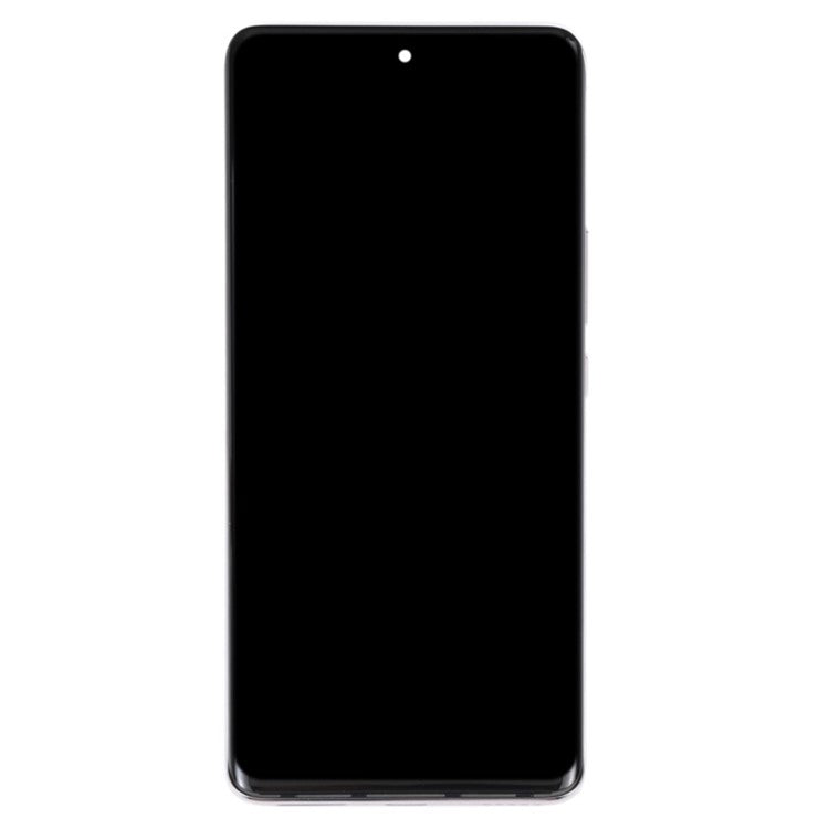 For Honor 50 OEM Grade S OLED Screen and Digitizer Assembly + Frame (without Logo) - Silver