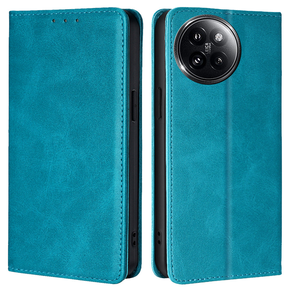 For Xiaomi Civi 4 Pro 5G Case Magnetic Auto-absorbed Leather Wallet Phone Cover - Baby Blue