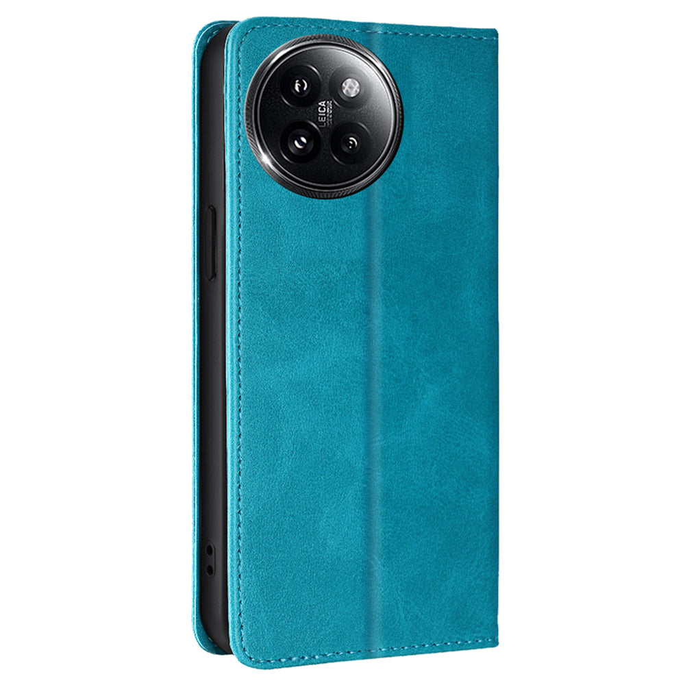 For Xiaomi Civi 4 Pro 5G Case Magnetic Auto-absorbed Leather Wallet Phone Cover - Baby Blue