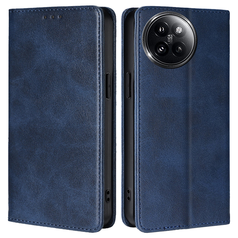 For Xiaomi Civi 4 Pro 5G Case Magnetic Auto-absorbed Leather Wallet Phone Cover - Sapphire