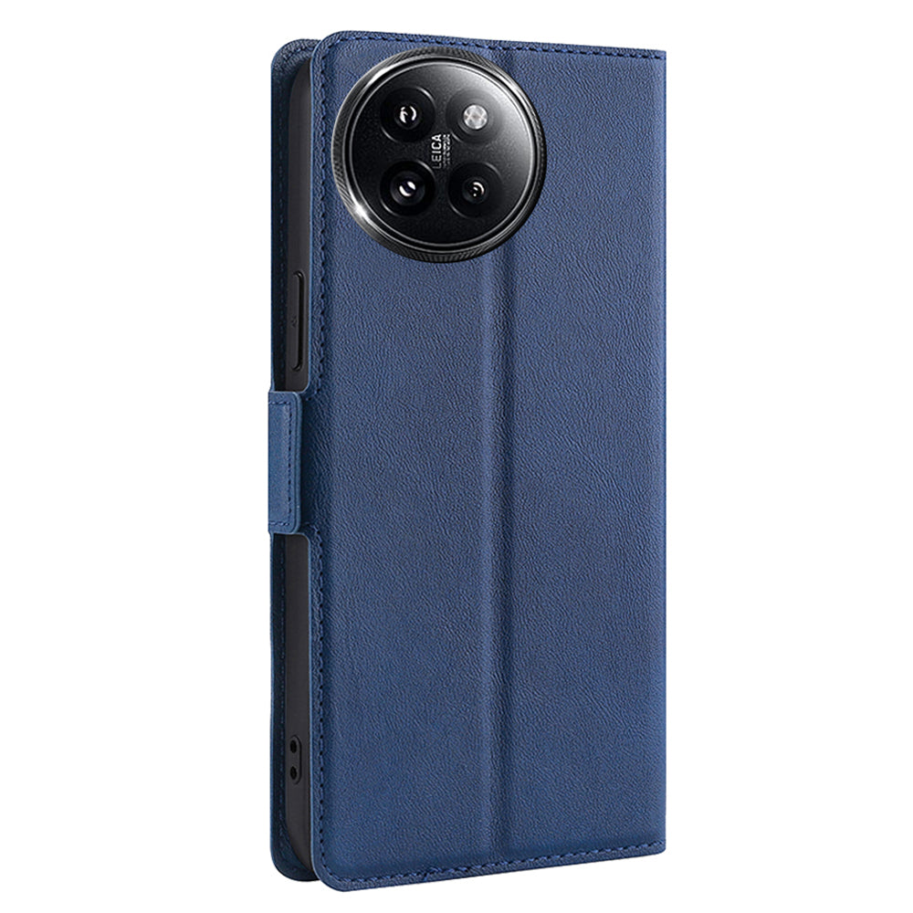 For Xiaomi Civi 4 Pro 5G Cell Phone Case Shockproof PU+TPU Phone Cover - Blue