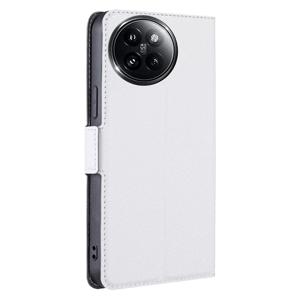 For Xiaomi Civi 4 Pro 5G Cell Phone Case Shockproof PU+TPU Phone Cover - White