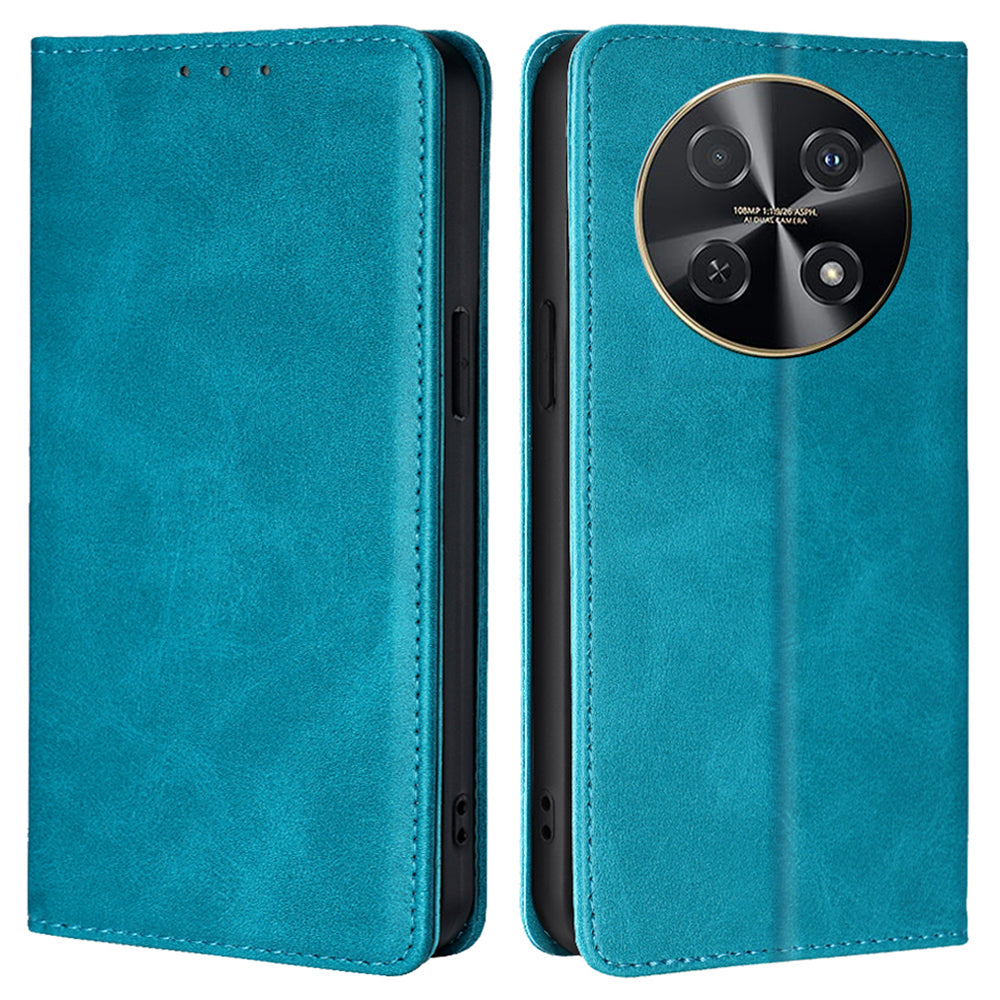 For Huawei nova 12i 4G Wallet Case Magnetic Closure Leather Phone Cover - Baby Blue
