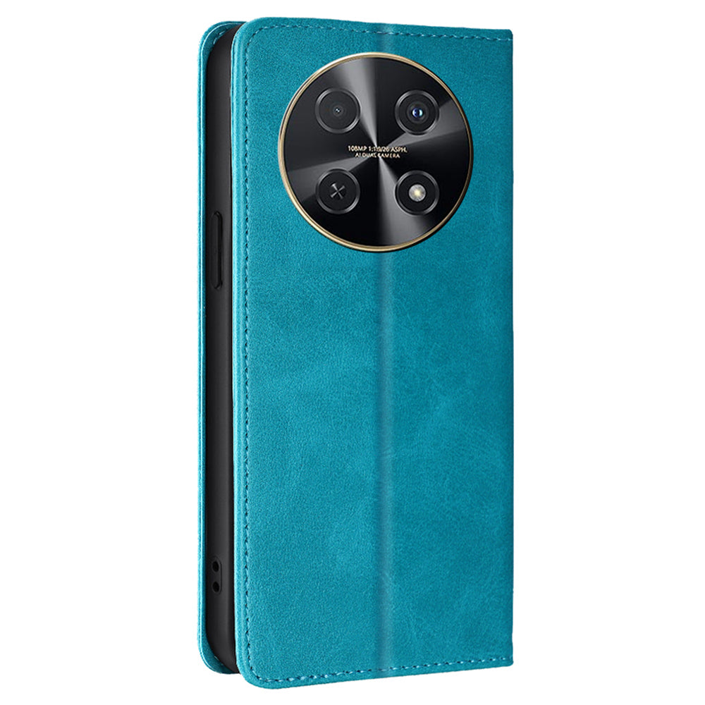 For Huawei nova 12i 4G Wallet Case Magnetic Closure Leather Phone Cover - Baby Blue