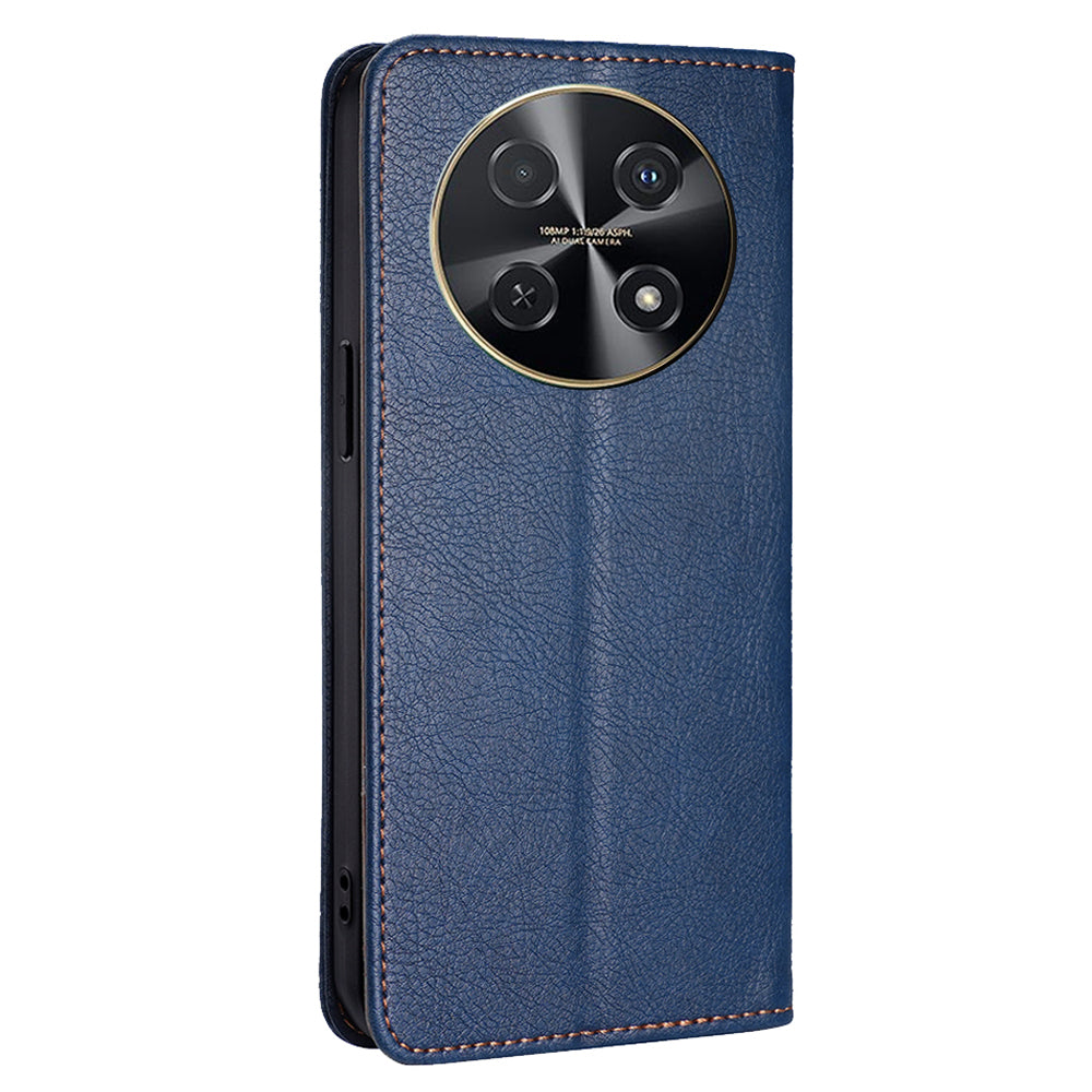 For Huawei nova 12i 4G Case Magnetic Auto Closing Leather Wallet Phone Cover - Blue