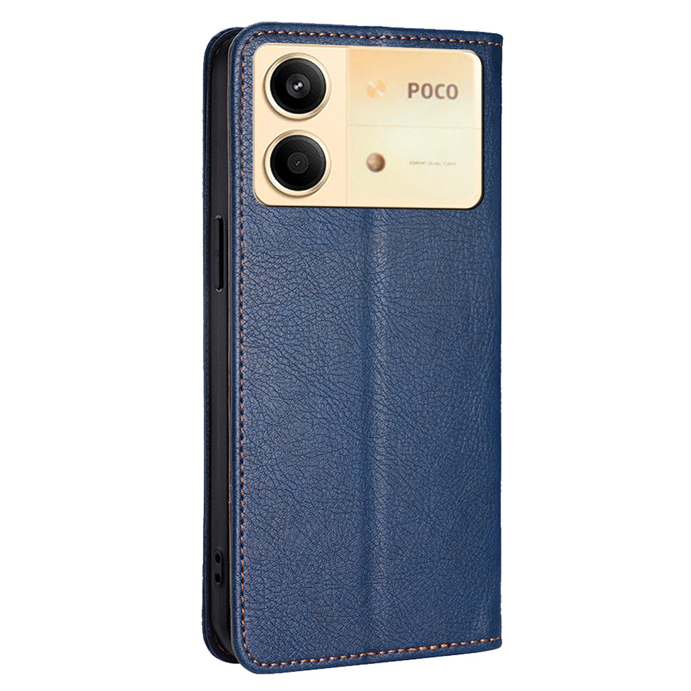 For Xiaomi Redmi Note 13R Pro 5G Case Wallet Leather Magnetic Cover Mobile Accessories Wholesale - Blue