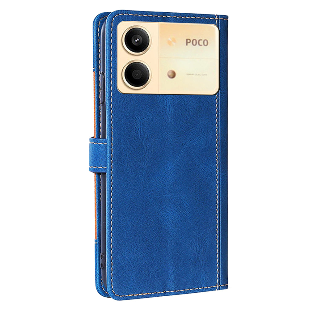 For Xiaomi Redmi Note 13R Pro 5G Cover PU Leather Full Protection Phone Case with Wallet - Blue