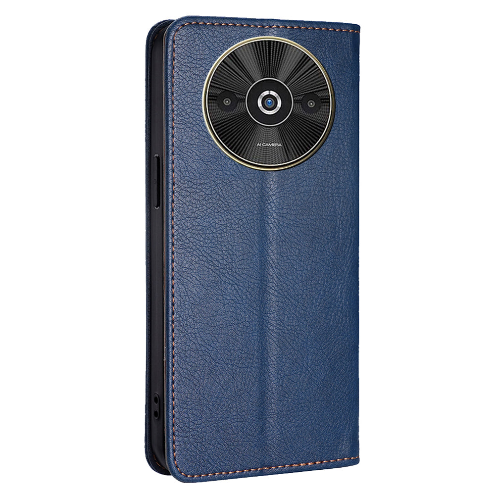 For Xiaomi Redmi A3 / Poco C61 4G Leather Case Wallet Phone Cover Phone Accessories Distributor - Blue