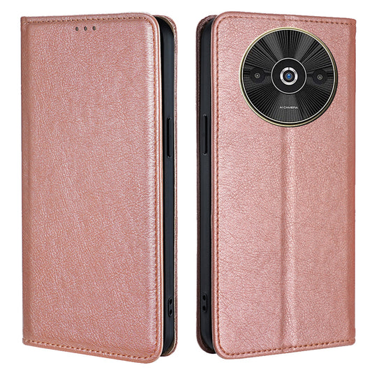 For Xiaomi Redmi A3 / Poco C61 4G Leather Case Wallet Phone Cover Phone Accessories Distributor - Rose Gold