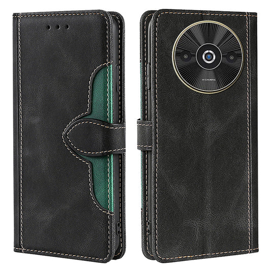 For Xiaomi Redmi A3 / Poco C61 4G Cover PU Leather Wallet Mobile Phone Case Wholesale - Black