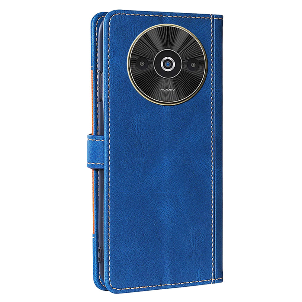For Xiaomi Redmi A3 / Poco C61 4G Cover PU Leather Wallet Mobile Phone Case Wholesale - Blue