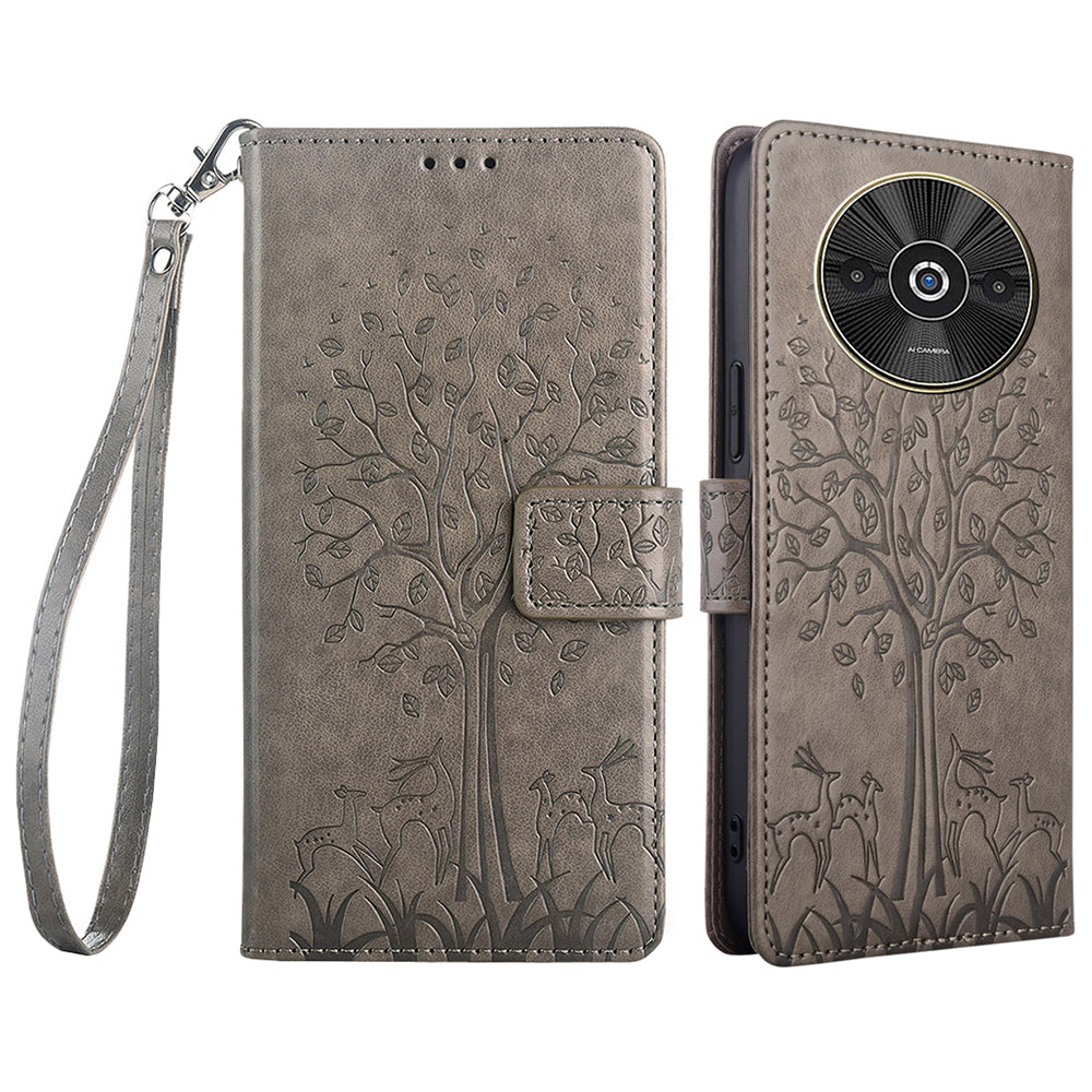 For Xiaomi Redmi A3 / Poco C61 4G Leather Wallet Phone Case Mobile Accessories Wholesale - Grey