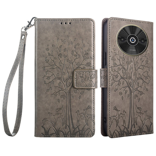 For Xiaomi Redmi A3 / Poco C61 4G Leather Wallet Phone Case Mobile Accessories Wholesale - Grey
