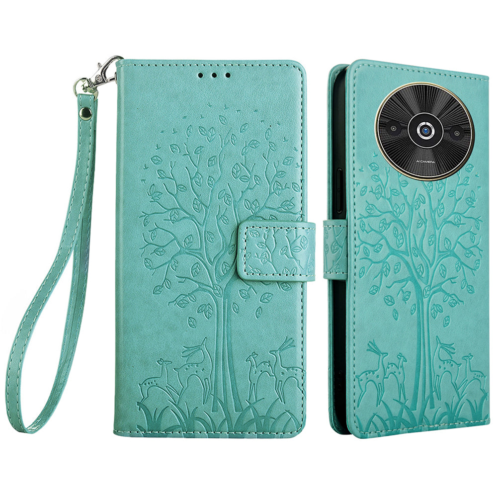 For Xiaomi Redmi A3 / Poco C61 4G Leather Wallet Phone Case Mobile Accessories Wholesale - Green