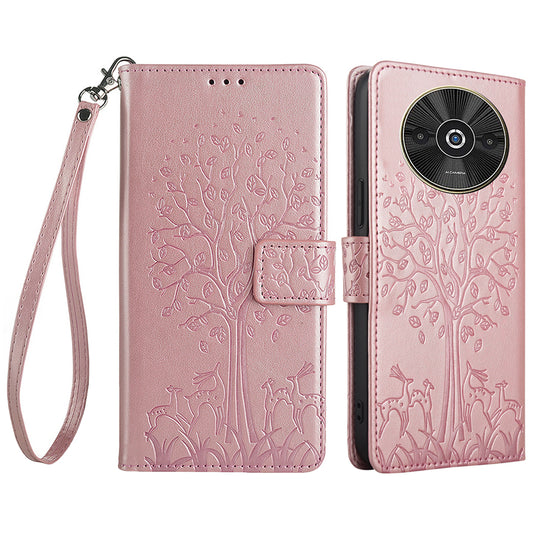 For Xiaomi Redmi A3 / Poco C61 4G Leather Wallet Phone Case Mobile Accessories Wholesale - Rose Gold