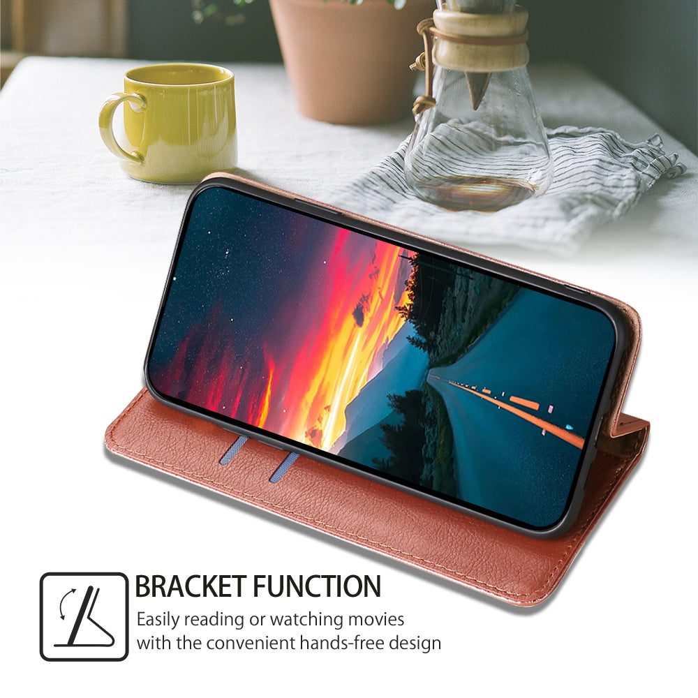 For Realme 12+ 5G Case Card Holder Magnetic Cover Mobile Accessories Wholesale - Rose Gold