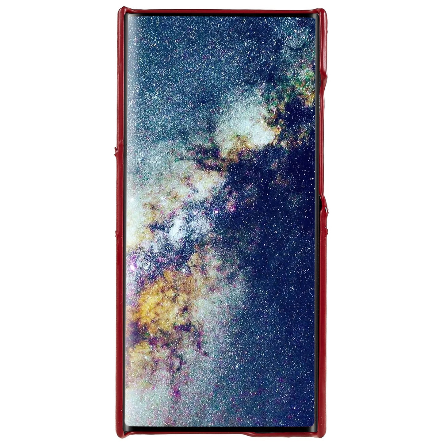 For Samsung Galaxy S24 Ultra Case 2 Card Slots PU+PC Phone Cover - Red