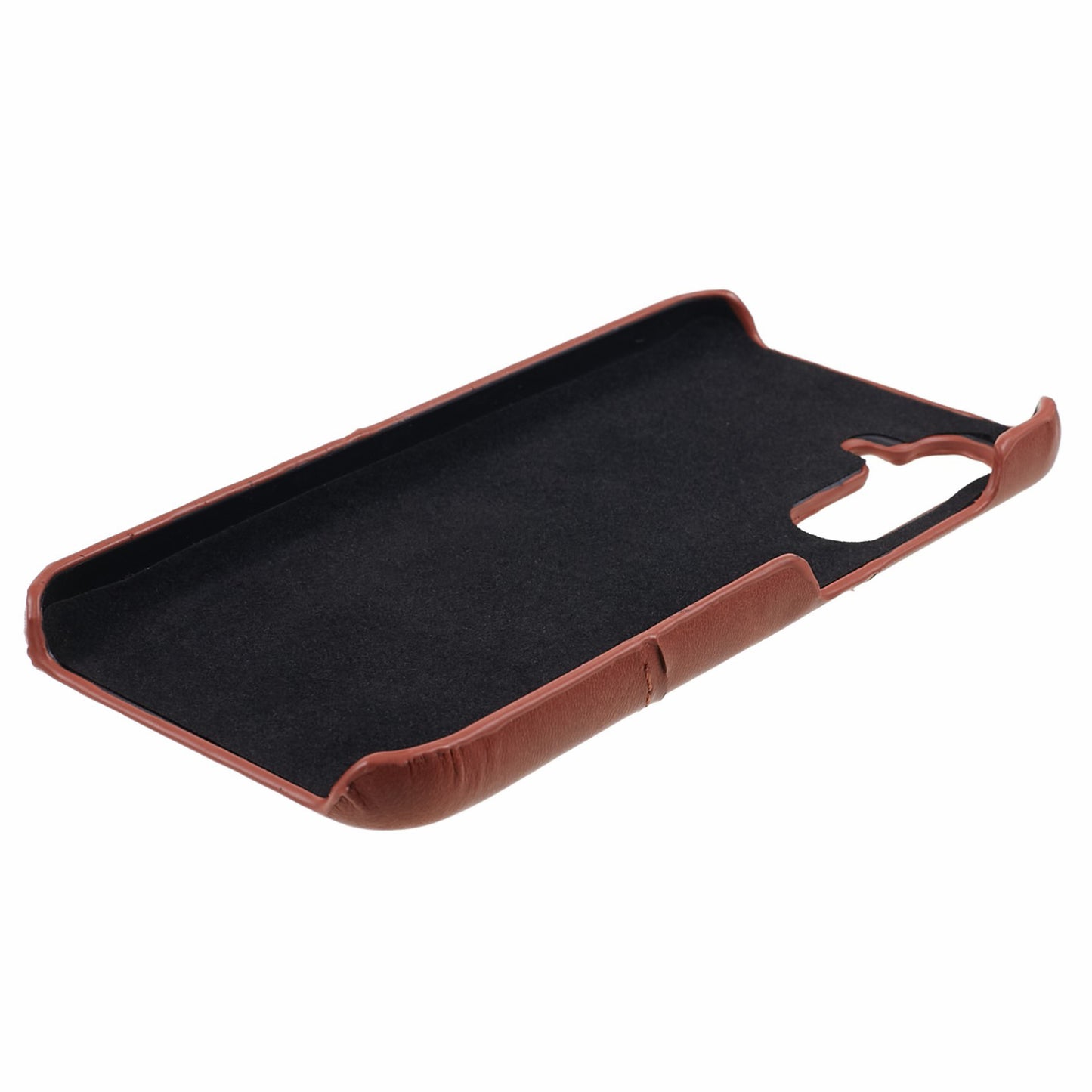 For Samsung Galaxy S24+ Case PU+PC Anti-Drop Phone Cover with 2 Card Slots - Coffee