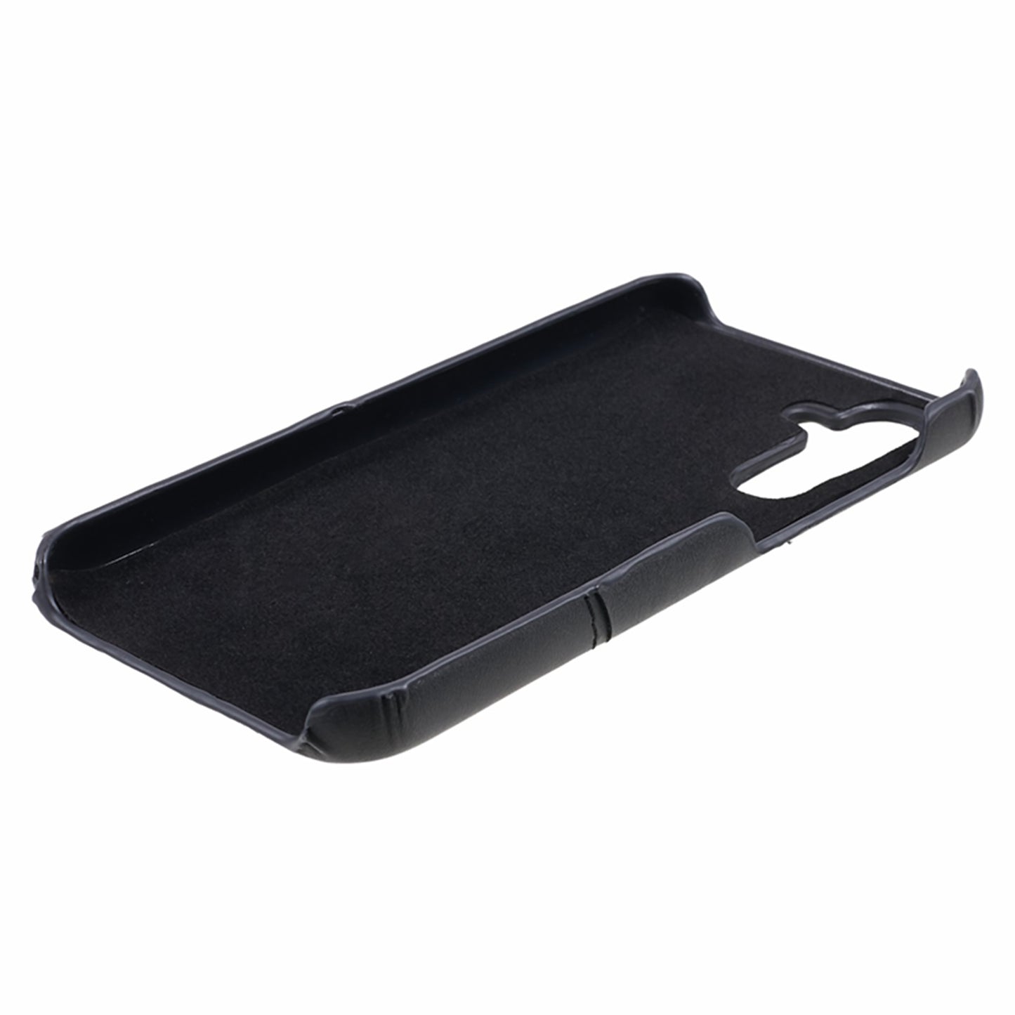 For Samsung Galaxy S24+ Case PU+PC Anti-Drop Phone Cover with 2 Card Slots - Black