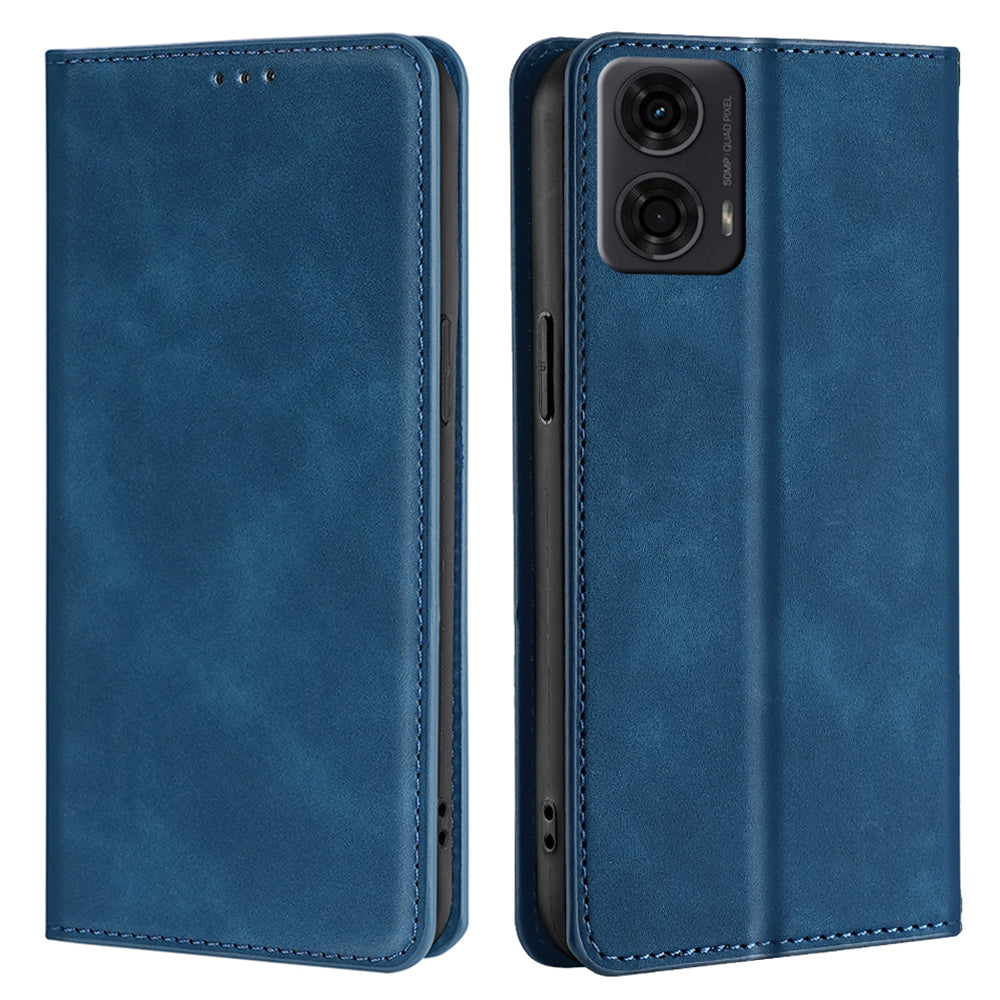 For Motorola Moto G24 4G / G04 4G Case Leather Phone Cover Mobile Accessories Wholesale - Blue