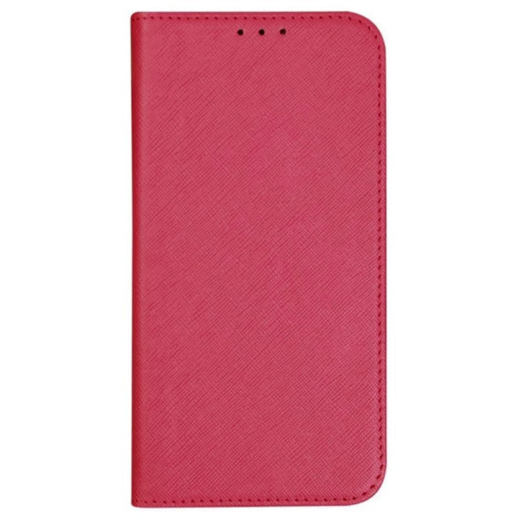 For OnePlus Ace 3V 5G Case Magnetic Closure Cross Texture Leather Phone Cover - Pink