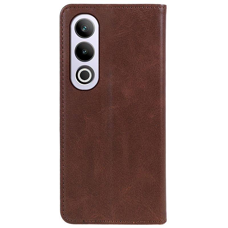 For OnePlus Ace 3V 5G Case Magnetic Auto Closing PU Leather Wallet Stand Cover - Brown