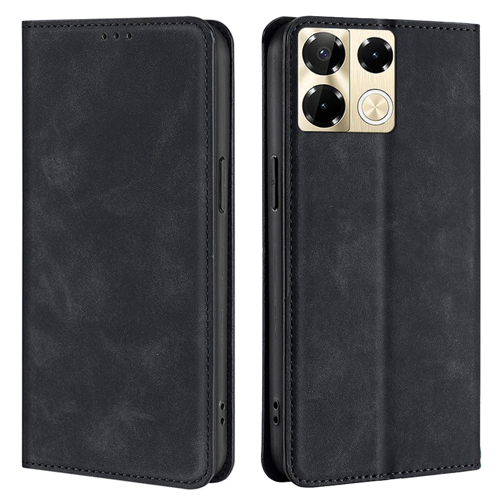 For Transsion Infinix Note 40 Pro 5G Leather Card Slots Phone Case Mobile Accessories Wholesale - Black