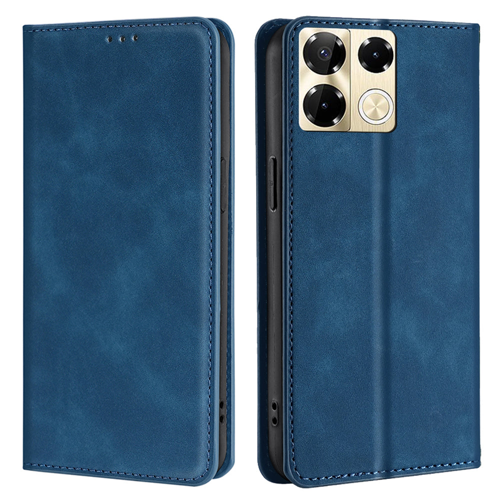 For Transsion Infinix Note 40 Pro 5G Leather Card Slots Phone Case Mobile Accessories Wholesale - Blue