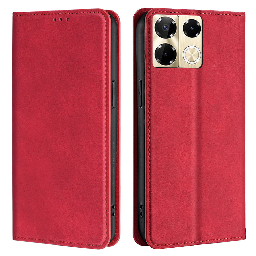 For Transsion Infinix Note 40 Pro 5G Leather Card Slots Phone Case Mobile Accessories Wholesale - Red