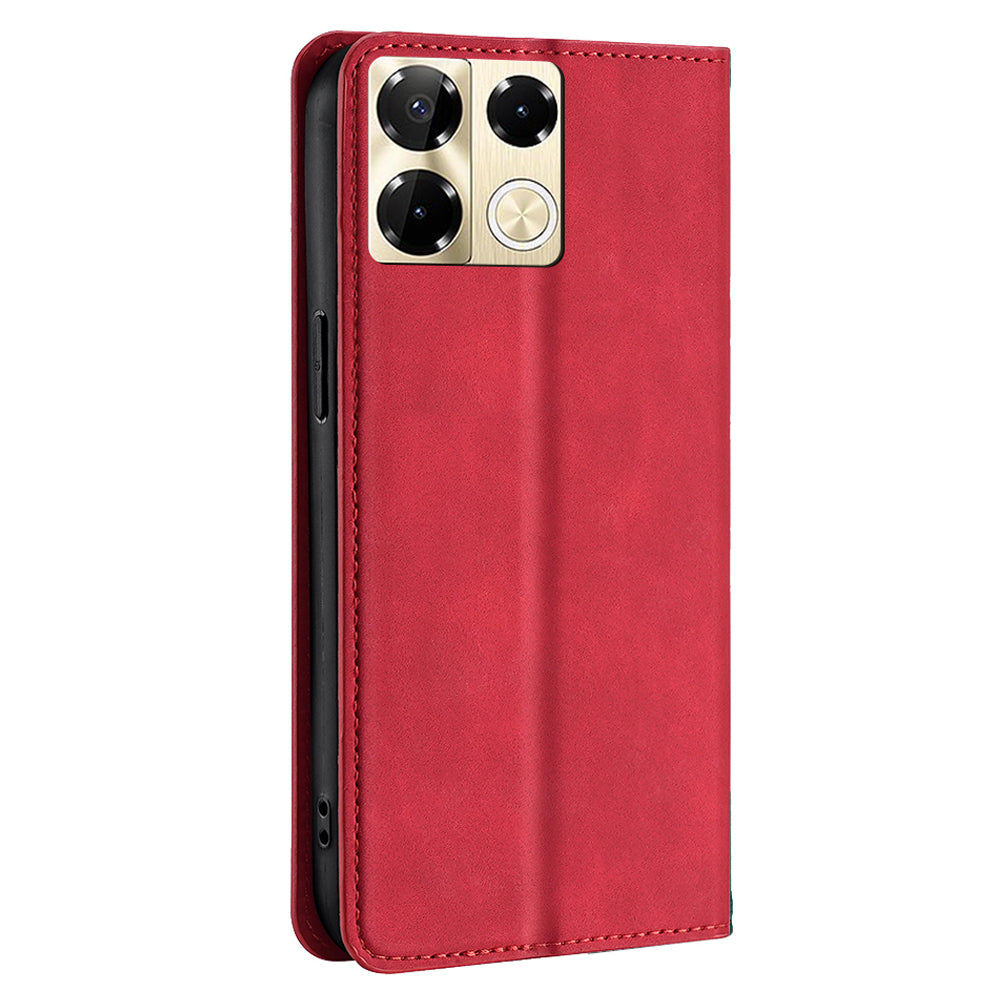 For Transsion Infinix Note 40 Pro 5G Leather Card Slots Phone Case Mobile Accessories Wholesale - Red