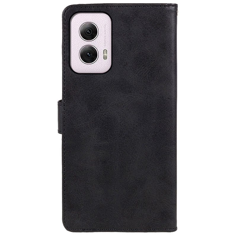 For Motorola Moto G Power (2024) Case Wallet Leather Phone Cover Mobile Accessories Supplier - Black