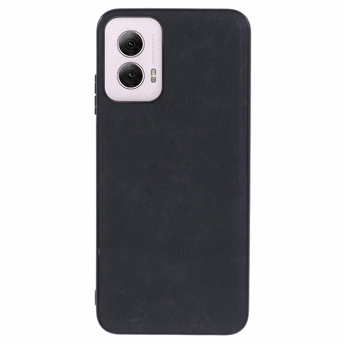 For Motorola Moto G Power (2024) Case PU+PC+TPU Phone Cover Cell Phone Cases Wholesale - Black