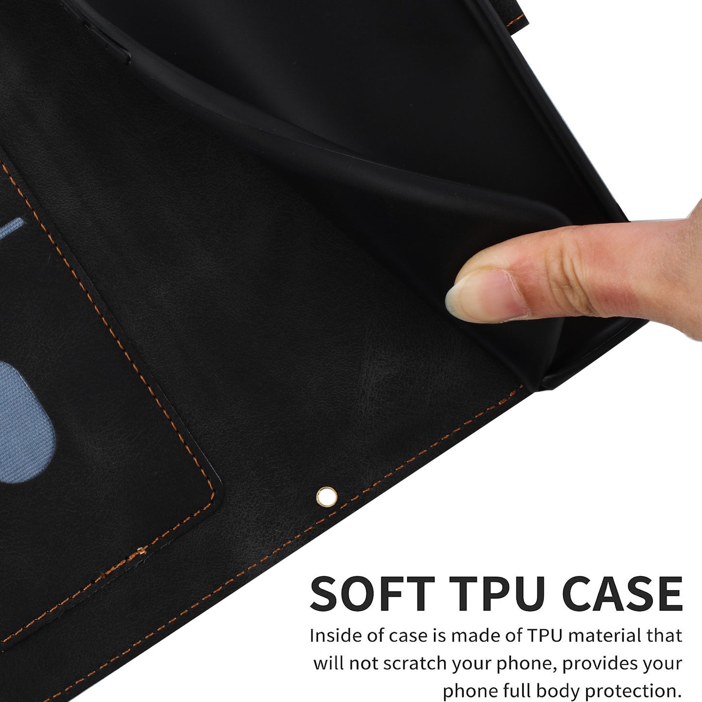 For Google Pixel 9 Phone Cover Flower Pattern PU Leather Case with Card Holder and Stand - Black