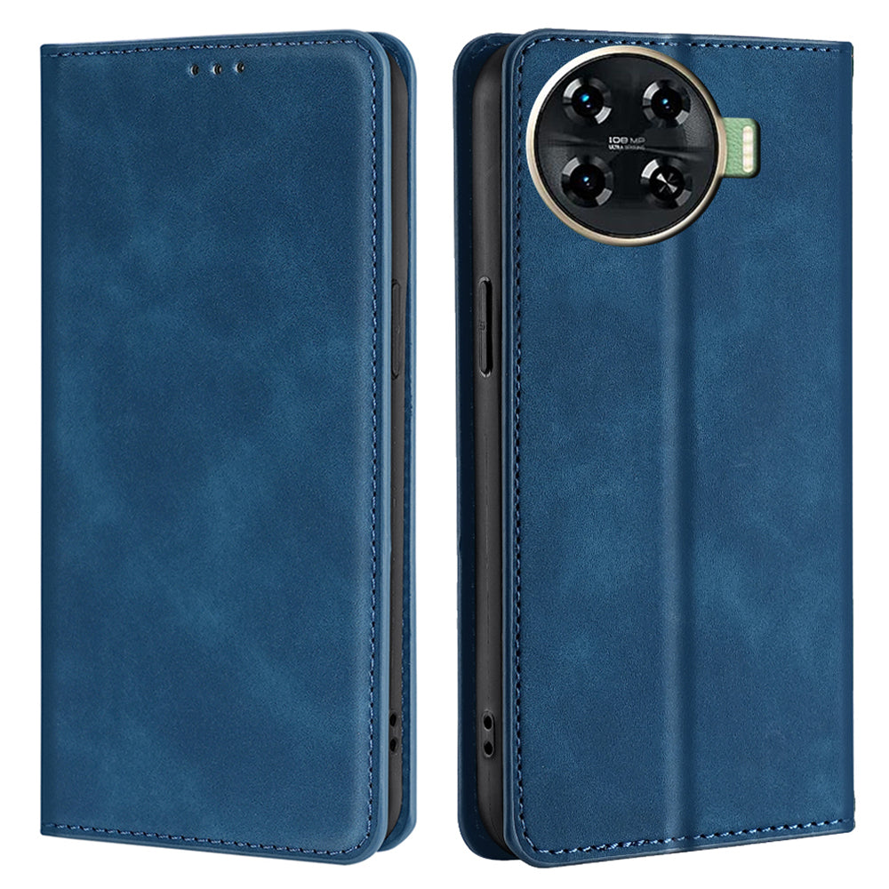 For Transsion Tecno Spark 20 Pro+ PU+TPU Wallet Phone Case Mobile Accessories Wholesale - Blue