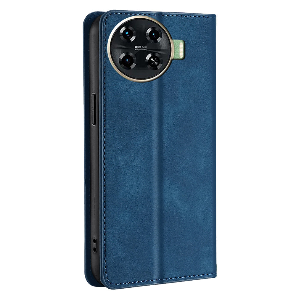 For Transsion Tecno Spark 20 Pro+ PU+TPU Wallet Phone Case Mobile Accessories Wholesale - Blue
