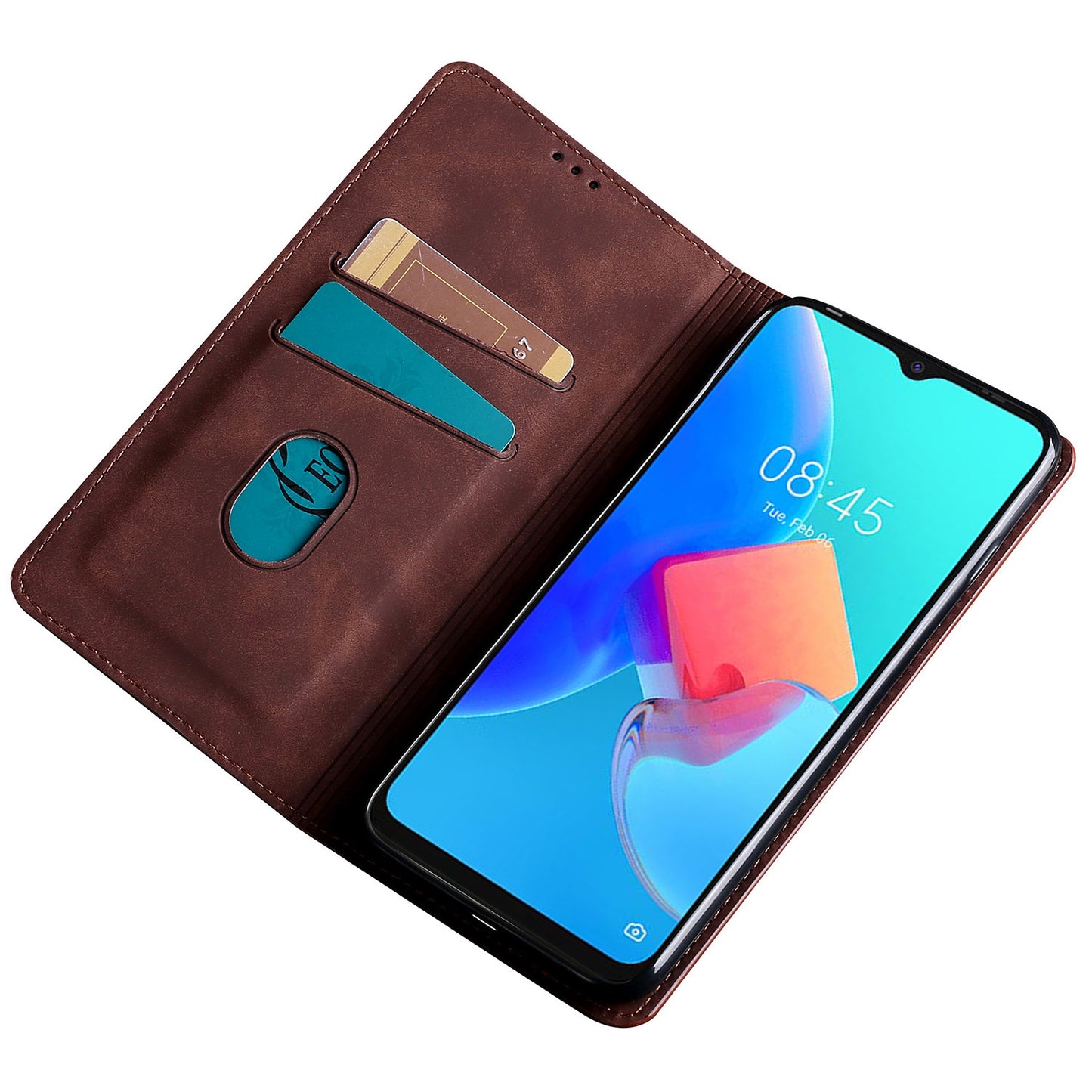 For Transsion Tecno Spark 20 Pro+ PU+TPU Wallet Phone Case Mobile Accessories Wholesale - Dark Brown